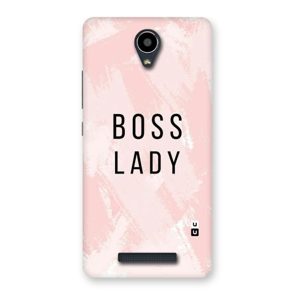 Boss Lady Pink Back Case for Redmi Note 2