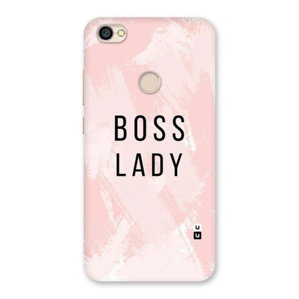 Boss Lady Pink Back Case for Redmi Y1 2017