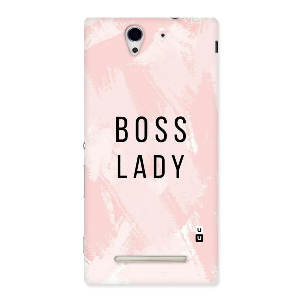 Boss Lady Pink Back Case for Sony Xperia C3