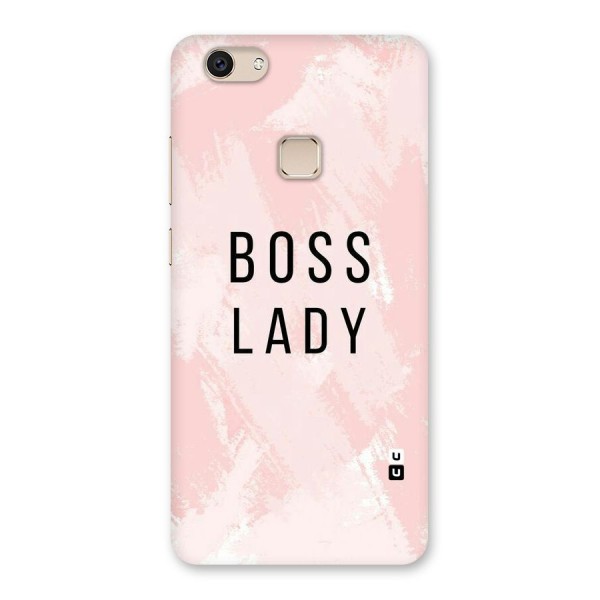 Boss Lady Pink Back Case for Vivo V7