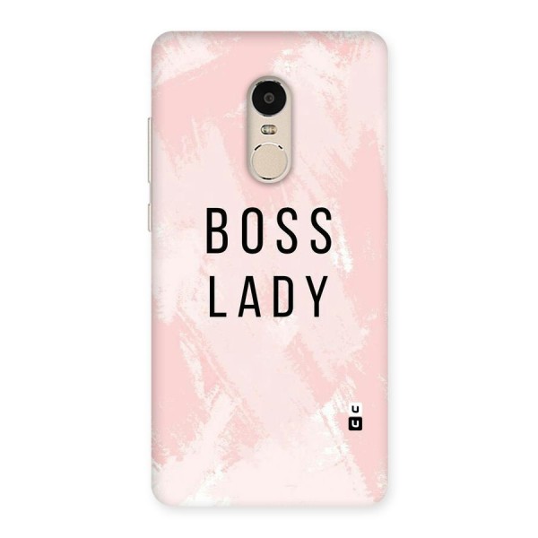 Boss Lady Pink Back Case for Xiaomi Redmi Note 4