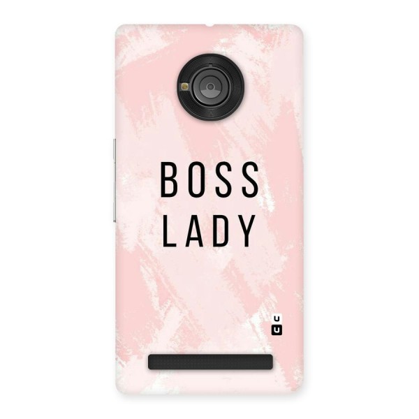 Boss Lady Pink Back Case for Yu Yunique