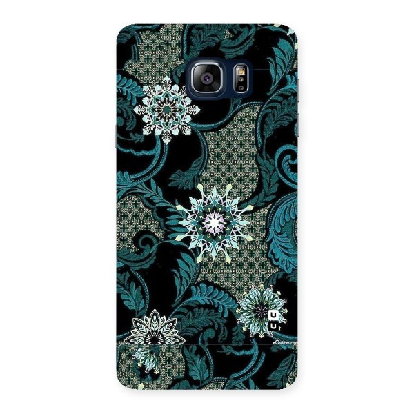 Bottle Green Floral Back Case for Galaxy Note 5