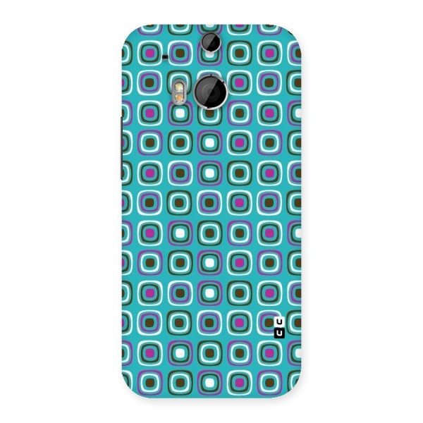Boxes Tiny Pattern Back Case for HTC One M8