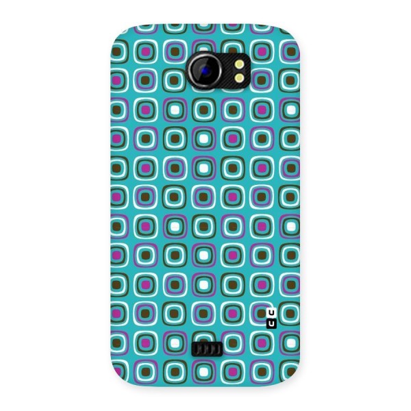 Boxes Tiny Pattern Back Case for Micromax Canvas 2 A110