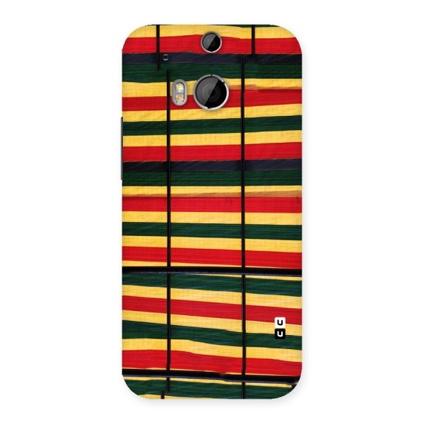 Bright Colors Lines Back Case for HTC One M8