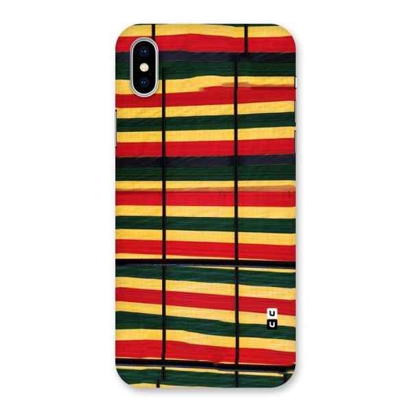 Bright Colors Lines Back Case for iPhone XS