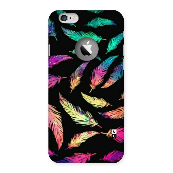 Bright Feathers Back Case for iPhone 6 Logo Cut