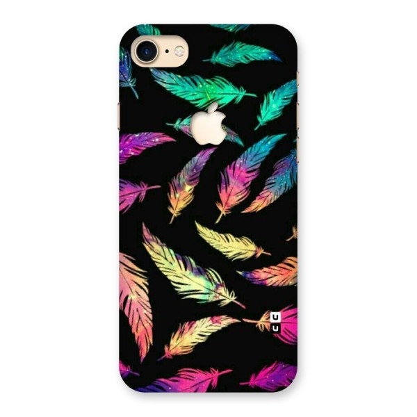 Bright Feathers Back Case for iPhone 7 Apple Cut