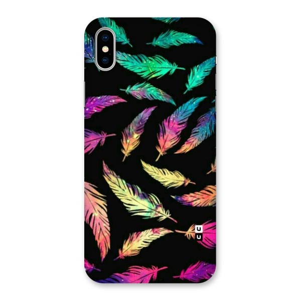 Bright Feathers Back Case for iPhone X