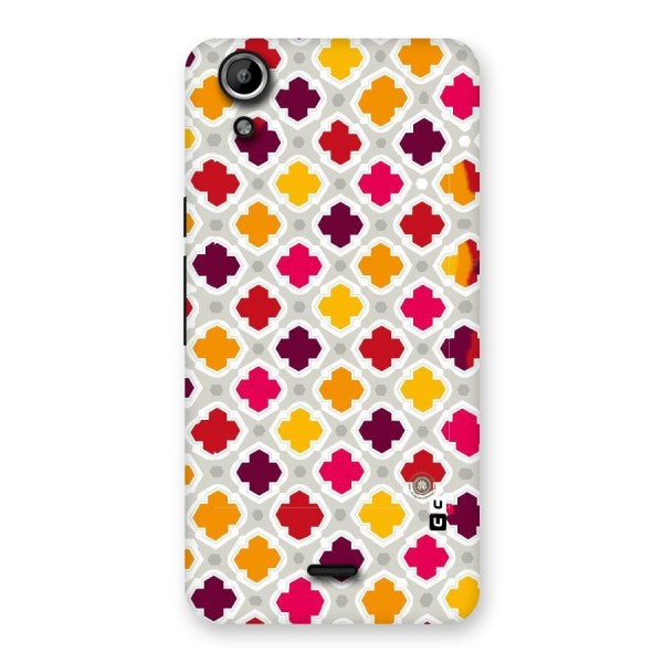 Bright Pattern Back Case for Micromax Canvas Selfie Lens Q345