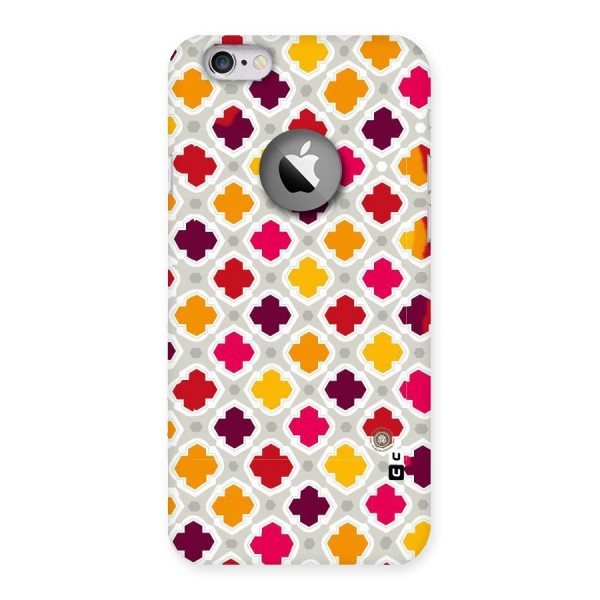 Bright Pattern Back Case for iPhone 6 Logo Cut