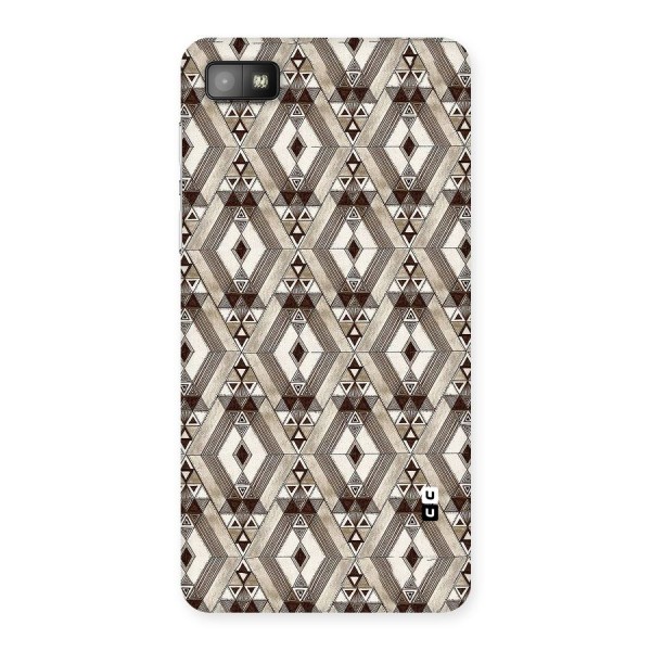Brown Abstract Design Back Case for Blackberry Z10