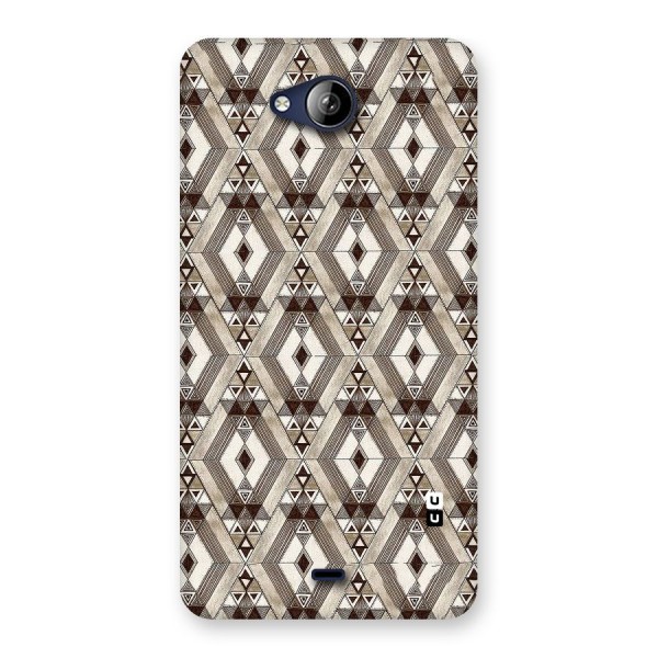 Brown Abstract Design Back Case for Canvas Play Q355