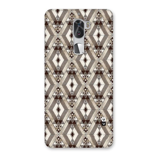 Brown Abstract Design Back Case for Coolpad Cool 1