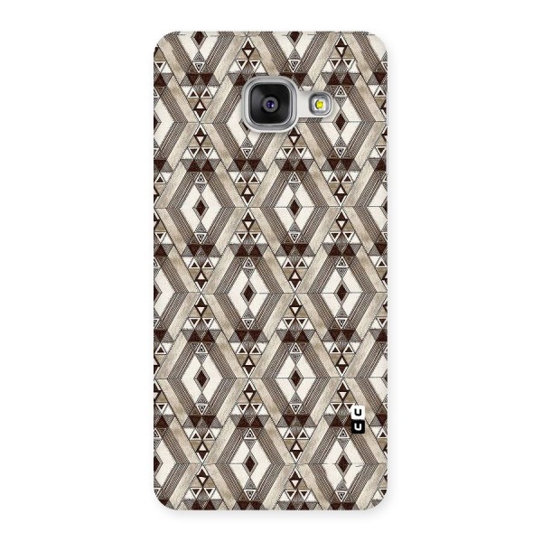 Brown Abstract Design Back Case for Galaxy A3 2016