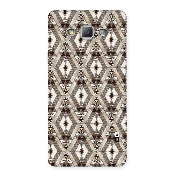 Brown Abstract Design Back Case for Galaxy A7