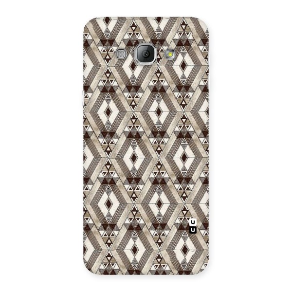 Brown Abstract Design Back Case for Galaxy A8