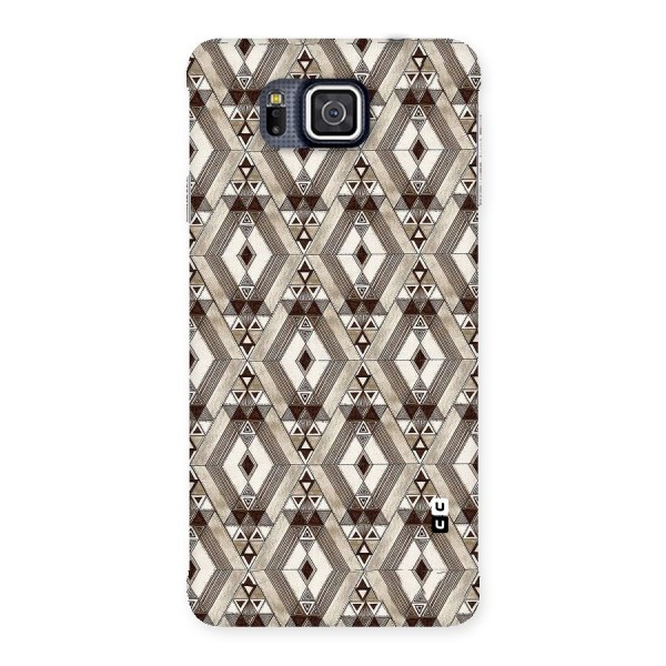 Brown Abstract Design Back Case for Galaxy Alpha
