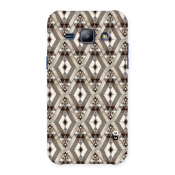 Brown Abstract Design Back Case for Galaxy J1