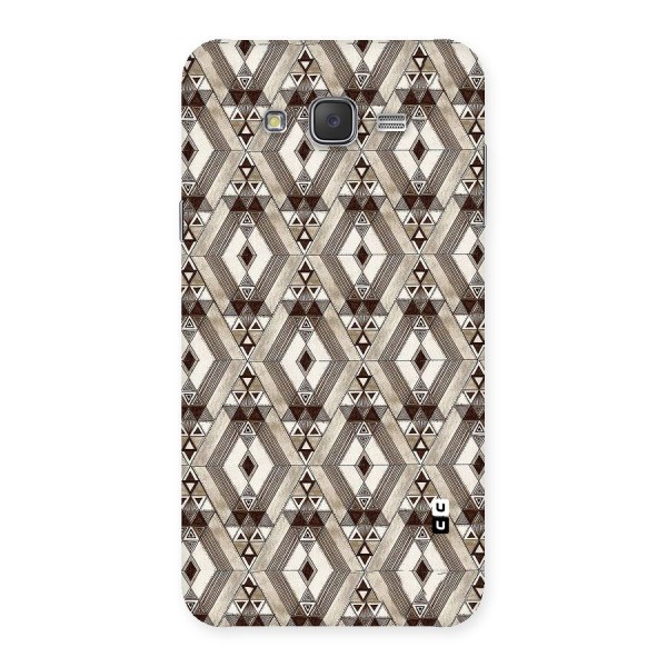 Brown Abstract Design Back Case for Galaxy J7