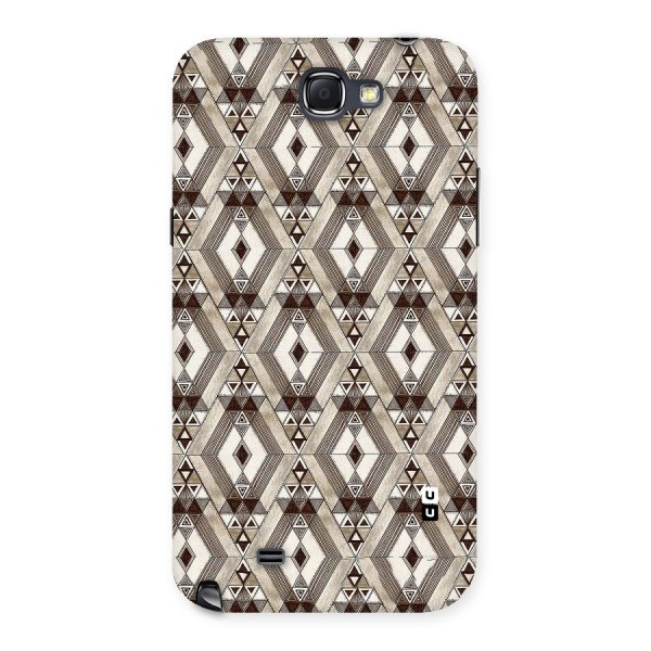 Brown Abstract Design Back Case for Galaxy Note 2