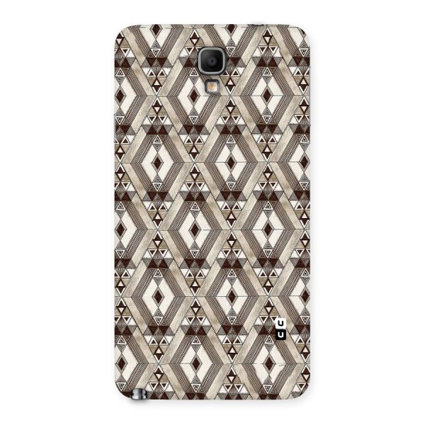 Brown Abstract Design Back Case for Galaxy Note 3 Neo