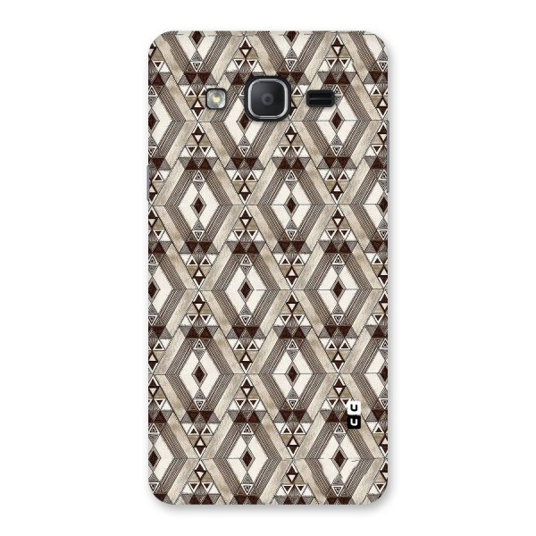 Brown Abstract Design Back Case for Galaxy On7 2015