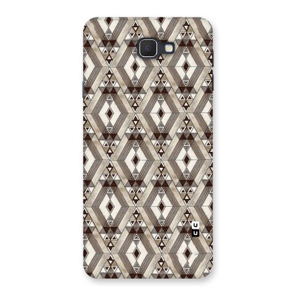 Brown Abstract Design Back Case for Galaxy On7 2016