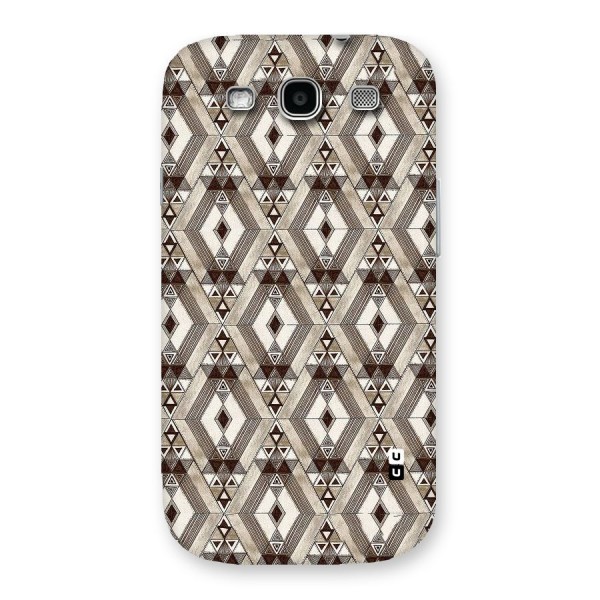 Brown Abstract Design Back Case for Galaxy S3