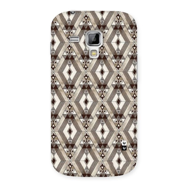 Brown Abstract Design Back Case for Galaxy S Duos