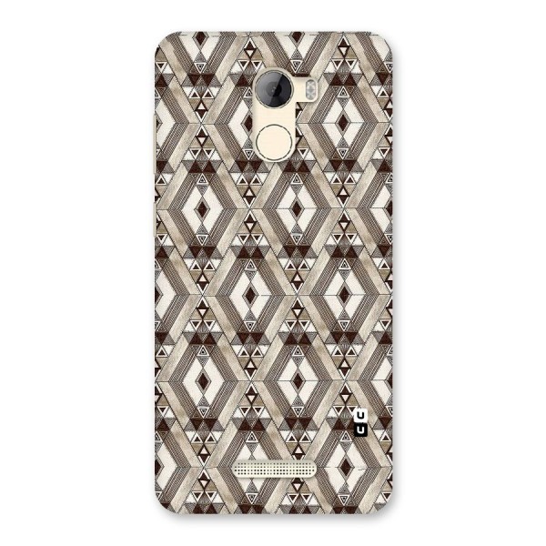 Brown Abstract Design Back Case for Gionee A1 LIte
