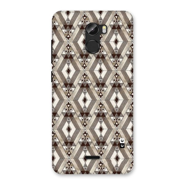 Brown Abstract Design Back Case for Gionee X1