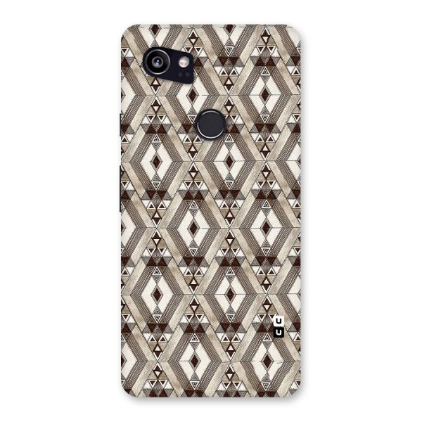 Brown Abstract Design Back Case for Google Pixel 2 XL
