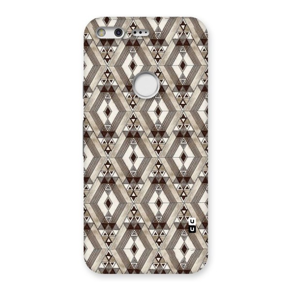 Brown Abstract Design Back Case for Google Pixel XL