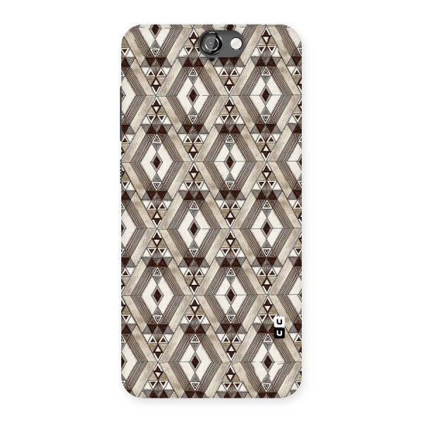 Brown Abstract Design Back Case for HTC One A9