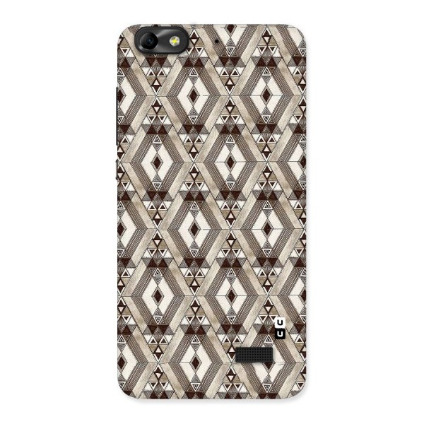 Brown Abstract Design Back Case for Honor 4C