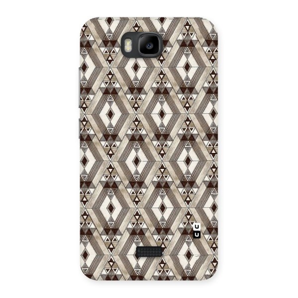 Brown Abstract Design Back Case for Honor Bee