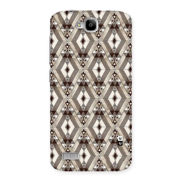 Brown Abstract Design Back Case for Honor Holly