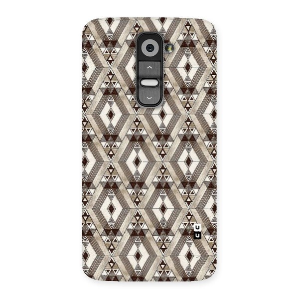 Brown Abstract Design Back Case for LG G2