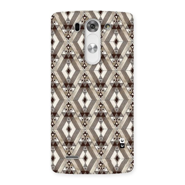 Brown Abstract Design Back Case for LG G3 Mini
