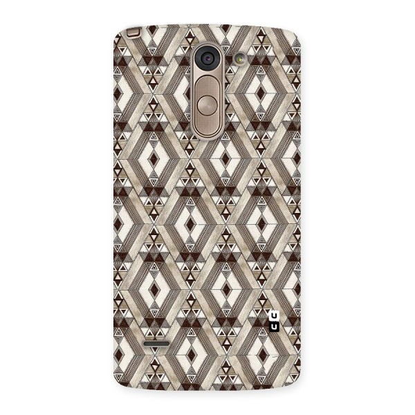 Brown Abstract Design Back Case for LG G3 Stylus