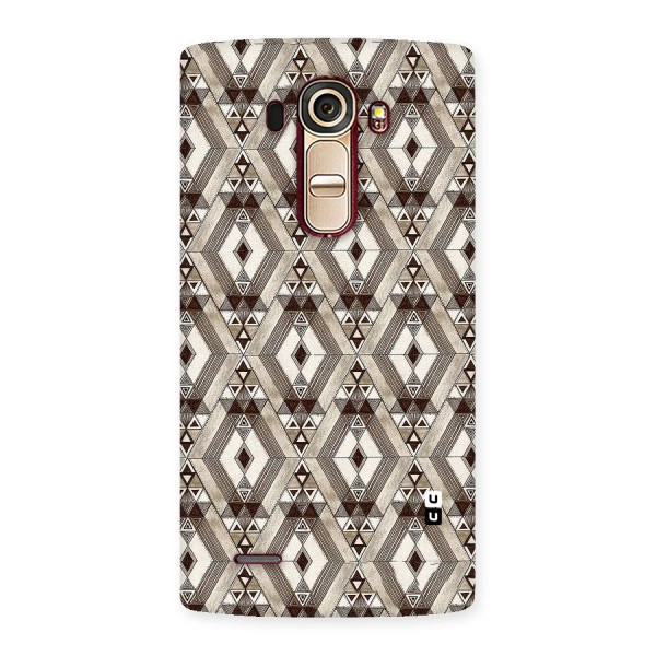 Brown Abstract Design Back Case for LG G4