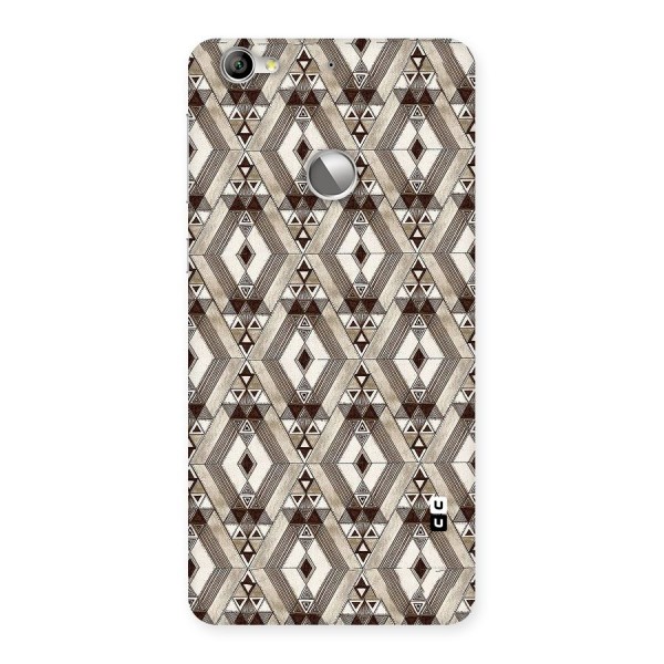Brown Abstract Design Back Case for LeTV Le 1s