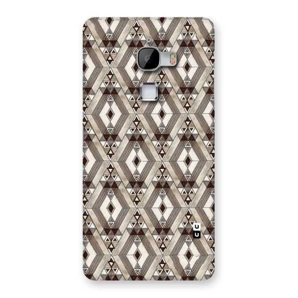 Brown Abstract Design Back Case for LeTv Le Max