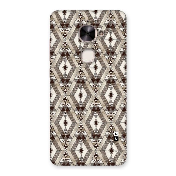 Brown Abstract Design Back Case for Le 2