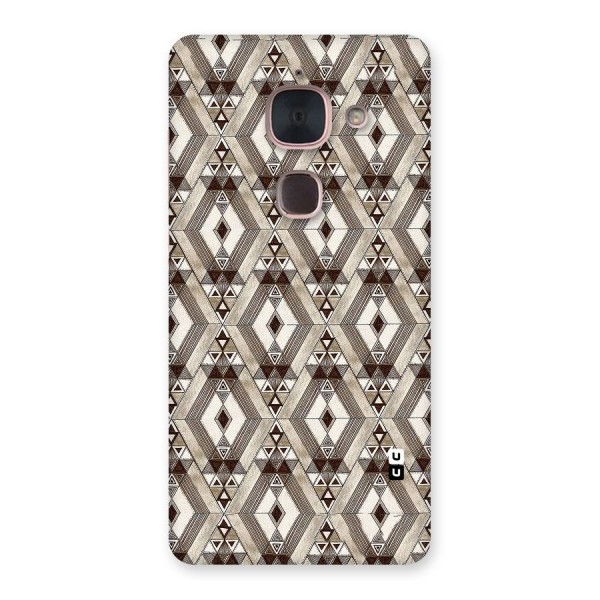 Brown Abstract Design Back Case for Le Max 2