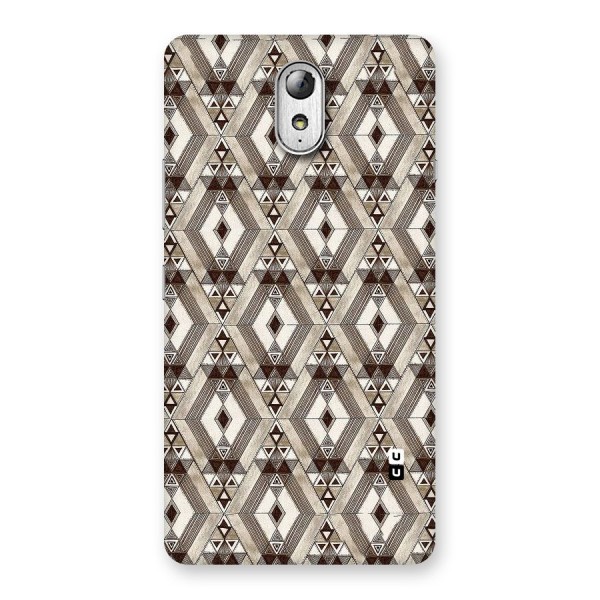 Brown Abstract Design Back Case for Lenovo Vibe P1M