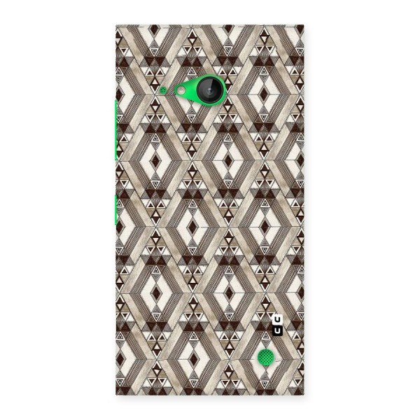 Brown Abstract Design Back Case for Lumia 730