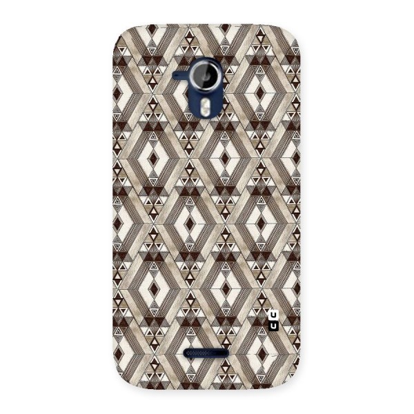 Brown Abstract Design Back Case for Micromax Canvas Magnus A117